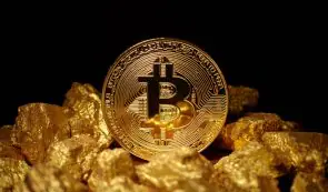 黄金与<a href=/coin/774.html target=_blank class=infotextkey>比特币</a>走势对比图