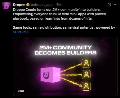 Dropee空投活动界面
